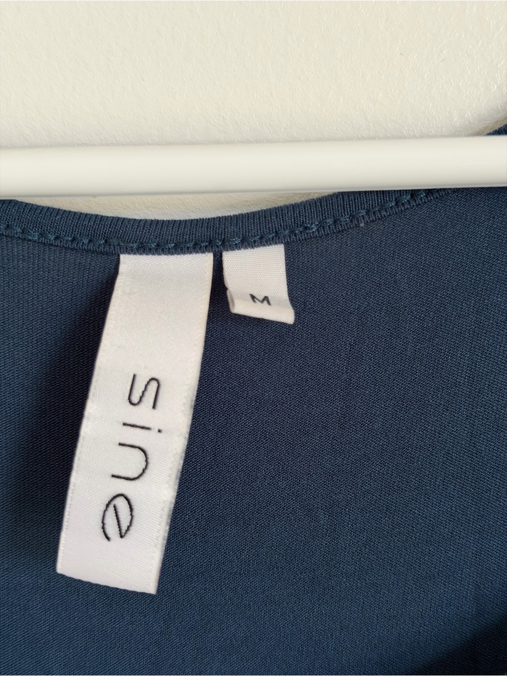 Navy Midi Dress with Draped Bodice - Picture 2 of 4